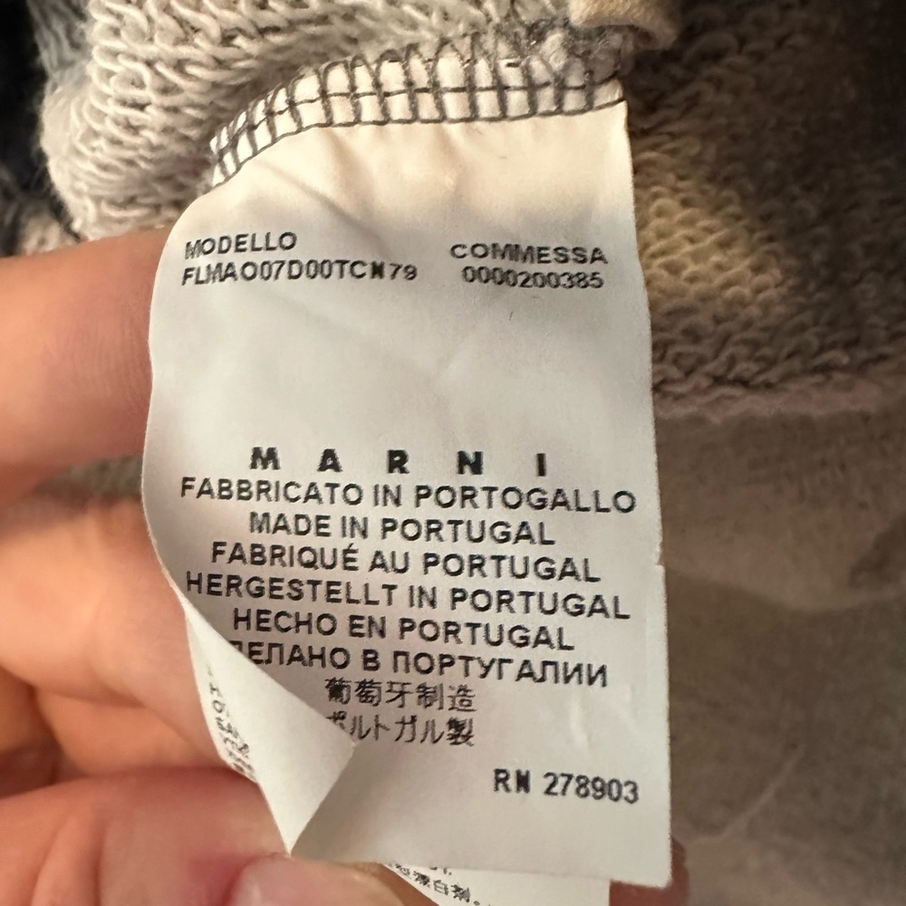 Marni heather gray sweatshirt with pouch pocket EUC - size 38 (US 4/6 or Sm) - Picture 7 of 13
